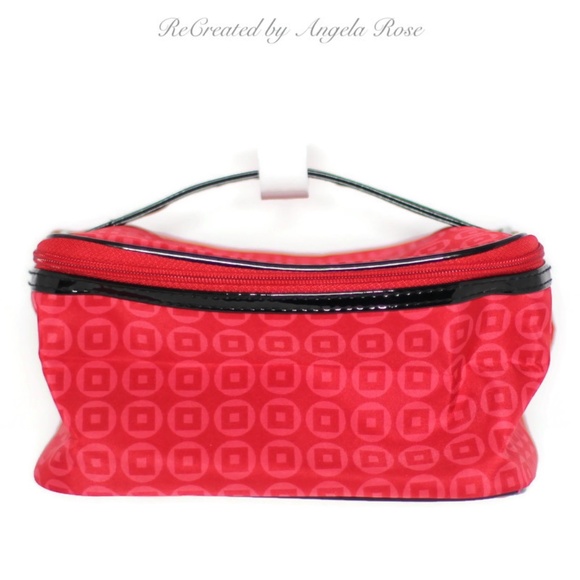 Lancôme Red Cosmetic Bag with Hand… - Picture 1 of 5